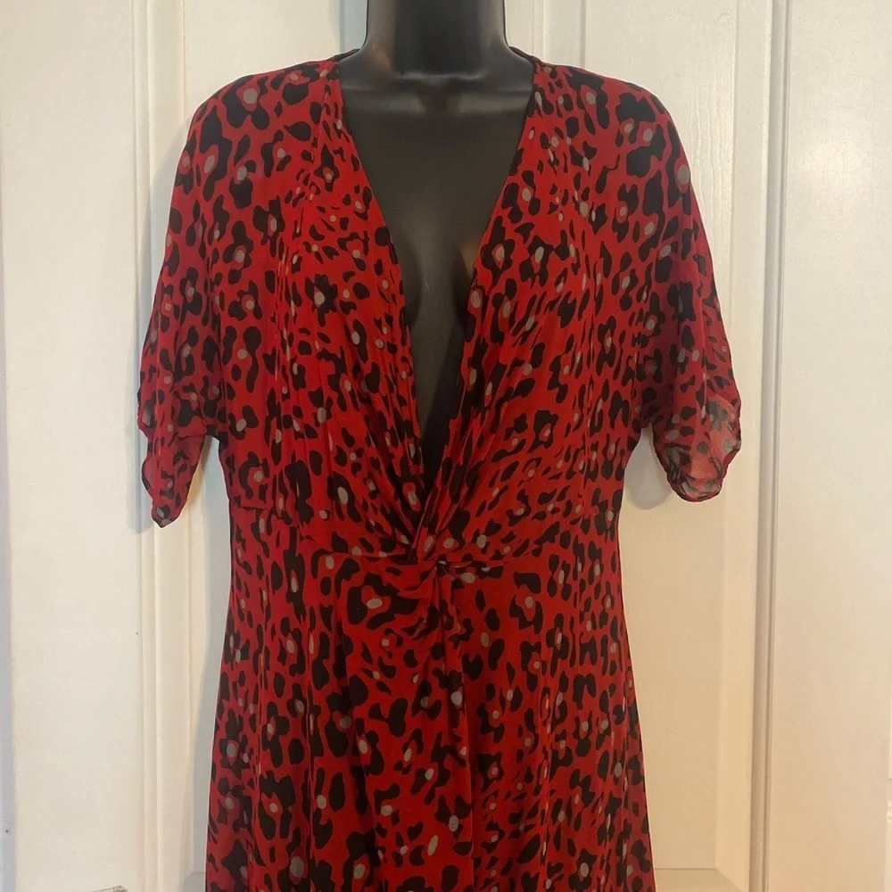 “ZARA” Sheer Chiffon Split Tunic Kaftan Dress